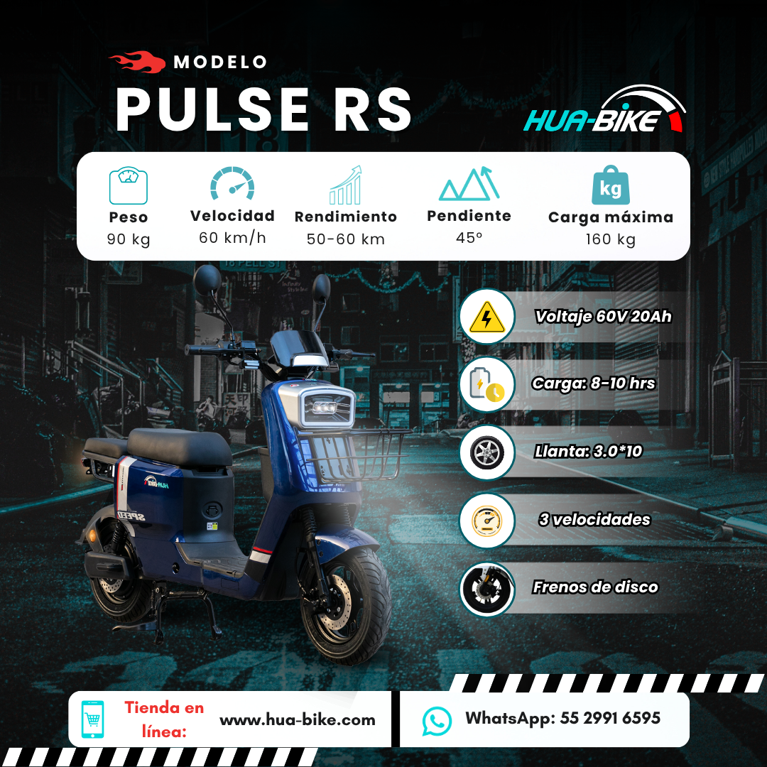 Hua-Bike Pulse RS: motobici eléctrica - Image 2